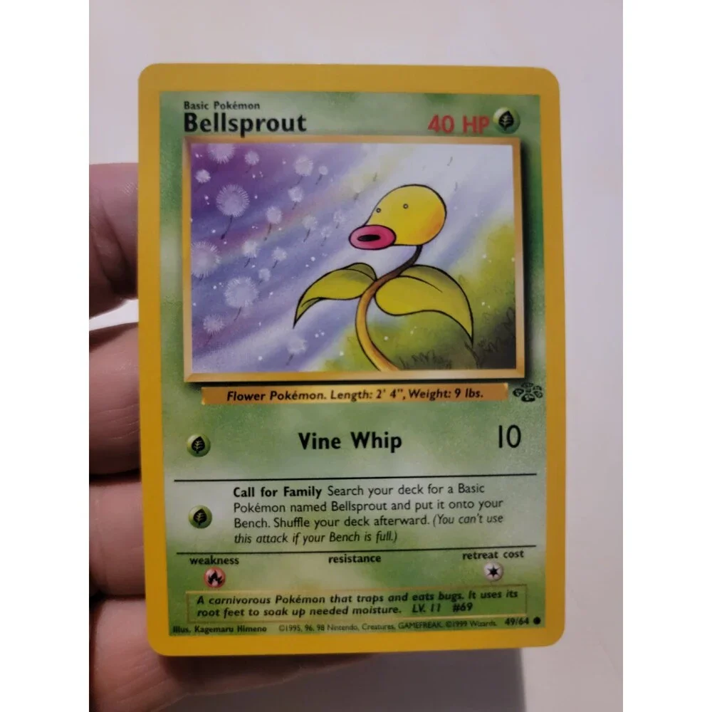 Pokemon TCG Card Vintage 1999 WOTC Game Freak Nintendo Wizards 90s Bellsprout